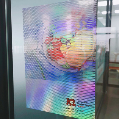 SOL Perforated One Way Vision Window Film PVC Transparent Holographic Film