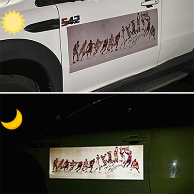 Waterproof Car Wrap Printable Reflective Vinyl With Soft Film